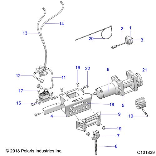 Polaris ASM-POL 3.5 WINCH SWL miniatura 2