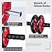 Core Workout Equipment Set: Ab Wheel Roller, Push-Up, Knee Pads & Core Sliders, 4-in-1 Home Gym Kit for Men and Women