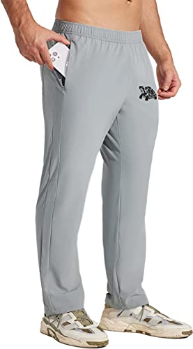 EVIGHT LIVING Regular Fit Trackpants for Men Stretchable Gym Yoga Joggers for Boys Workout Big and Tall Sweatpants Urban Lifestyle Athletic Golf Cricket Athleisure Running Lower Back Pocket