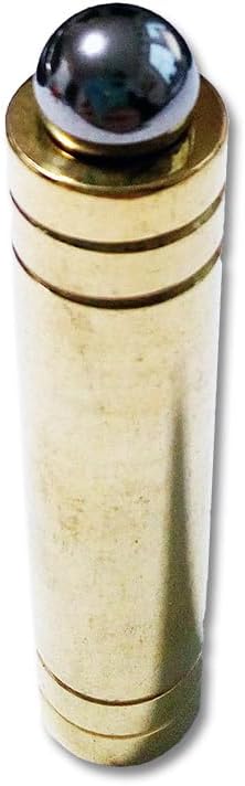 Miniatura 2 de MilesMagic Magician's Super Steel Ball and Tube (latón) Mystery Gimmick Comandante, transformando, encogiendo la bola de acero en tubo de latón