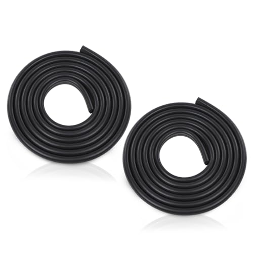 GRAND ORANGE Rubber Front Door Seal Weatherstrip 2pcs Compatible with Ford Bronco 1978-1979, Fit Ford F100 F150 F250 F350 Truck 1973 1974 1975 1976 1977 1978 1979 Black Rubber Door Weather Stripping