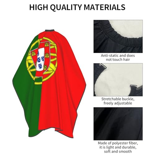 Capa para Corte de Cabello con Diseño Bandera de Portugal miniatura 5