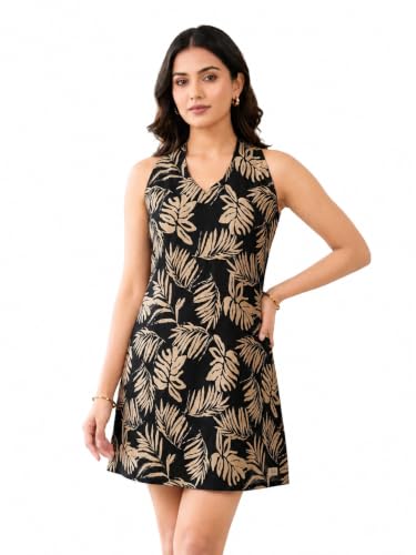 Image of Yash Gallery Women's Rayon & Cotton Cambric Zig-Zag Printed Regular Fit A-Line Kurta for Women
