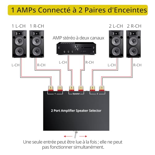 Sélecteur pour haut-parleurs PROZOR idéal salon et home cinéma - 4
