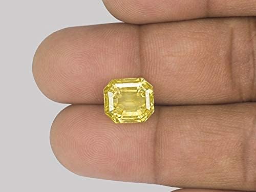 Zafiro amarillo Pukhraj sin calentar para joyería personalizada de colección 2