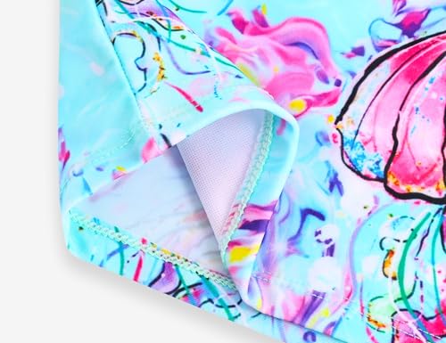Image of TENVDA Girls Swimsuit 2-Piece Halter Tankini Set Beach Sport Bathing Suit UPF 50+ Swimwear