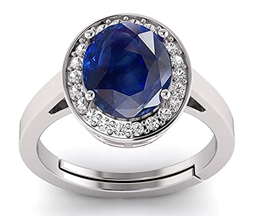 LMDPRAJAPATIS Natural Blue Sapphire 5.25 Ratti 925 Adjustable Sterling Silver Engagement Ring (Neelam) Super Quality Loose Gemstone Design, Comfort Fit,/Ring (B097TN17C9) Amazon Price History, Amazon Price Tracker