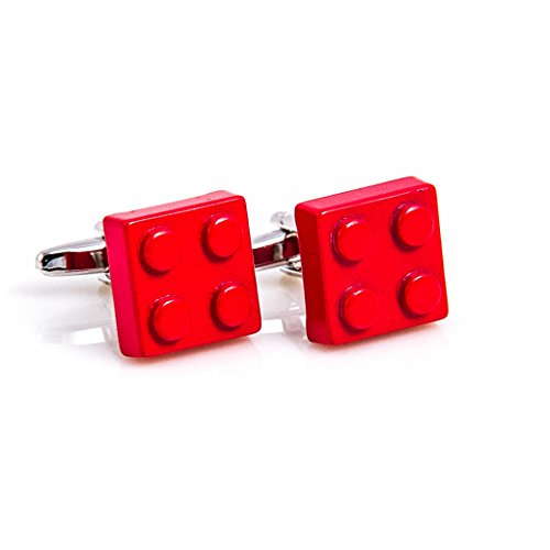 MRCUFF Building Blocks 4 Pairs Cufflinks in a Presentation Gift Box & Polishing Cloth4