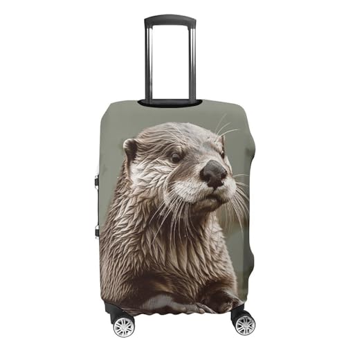 Otter Animal Printed Luggage Cover Protector, Fits 18-32 Inch Luggage4