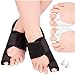Produktbild HALUTO 2in1 SET Hallux Valgus Korrektur - Hallux Valgus Schiene - Zehenspreizer Hallux Valgus mit Ballenschutz - Zehenschutz Zehentrenner