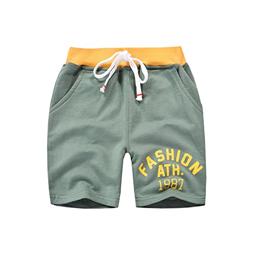 Moonker Toddler Boys Stretchy Sweat Shorts Kids Baggy Elastic Waist Drawstin Number Print Athletic Loung Size 5t