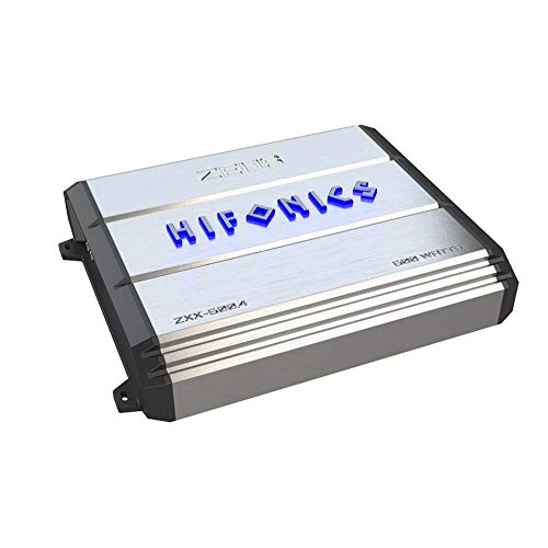 Hifonics ZXX-600.4 Zeus 4 Channel Bridgeable Amplifier, Silver, 15.20in. x 11.70in. x 3.50in.