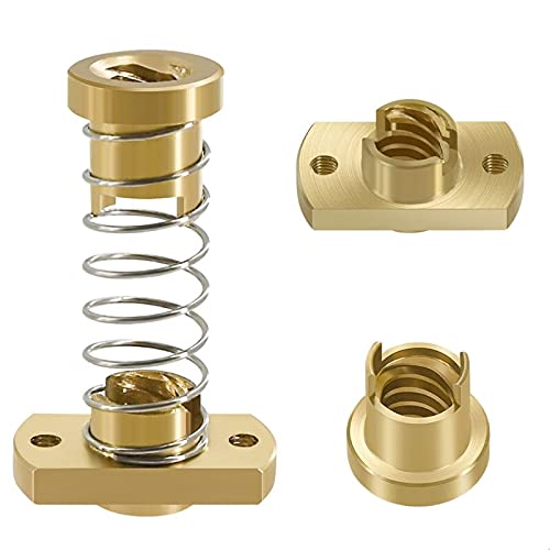 Lysee 3D Printer Parts & Accessories - T8 Anti-Backlash Lead Screw Brass Nut Used to Upgrade Ender 3/CR10 Tornado/Clone 87HA