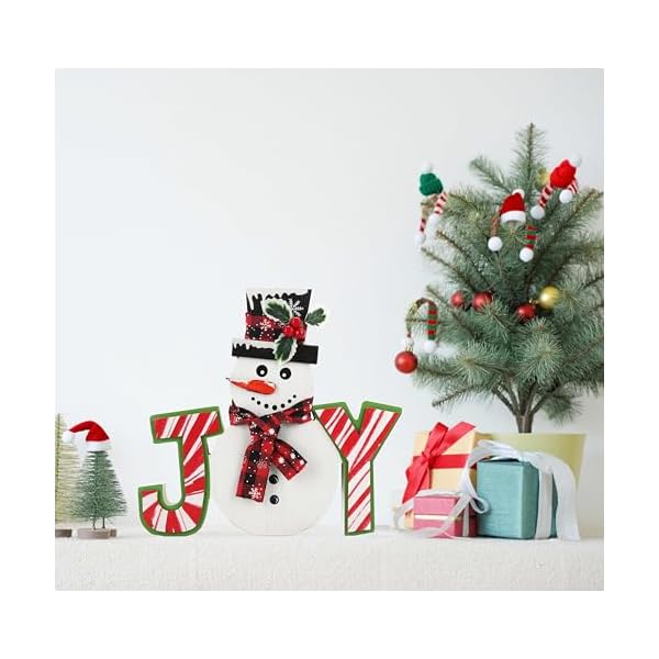 Farmhouse wooden snowman table decor christmas snowman sign decorations for indoor kitchen winter home decor  urban country home decor