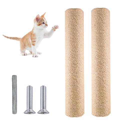 2 Piezas Postes Rascadores para Gatos Sisal 15 pulg miniatura 1