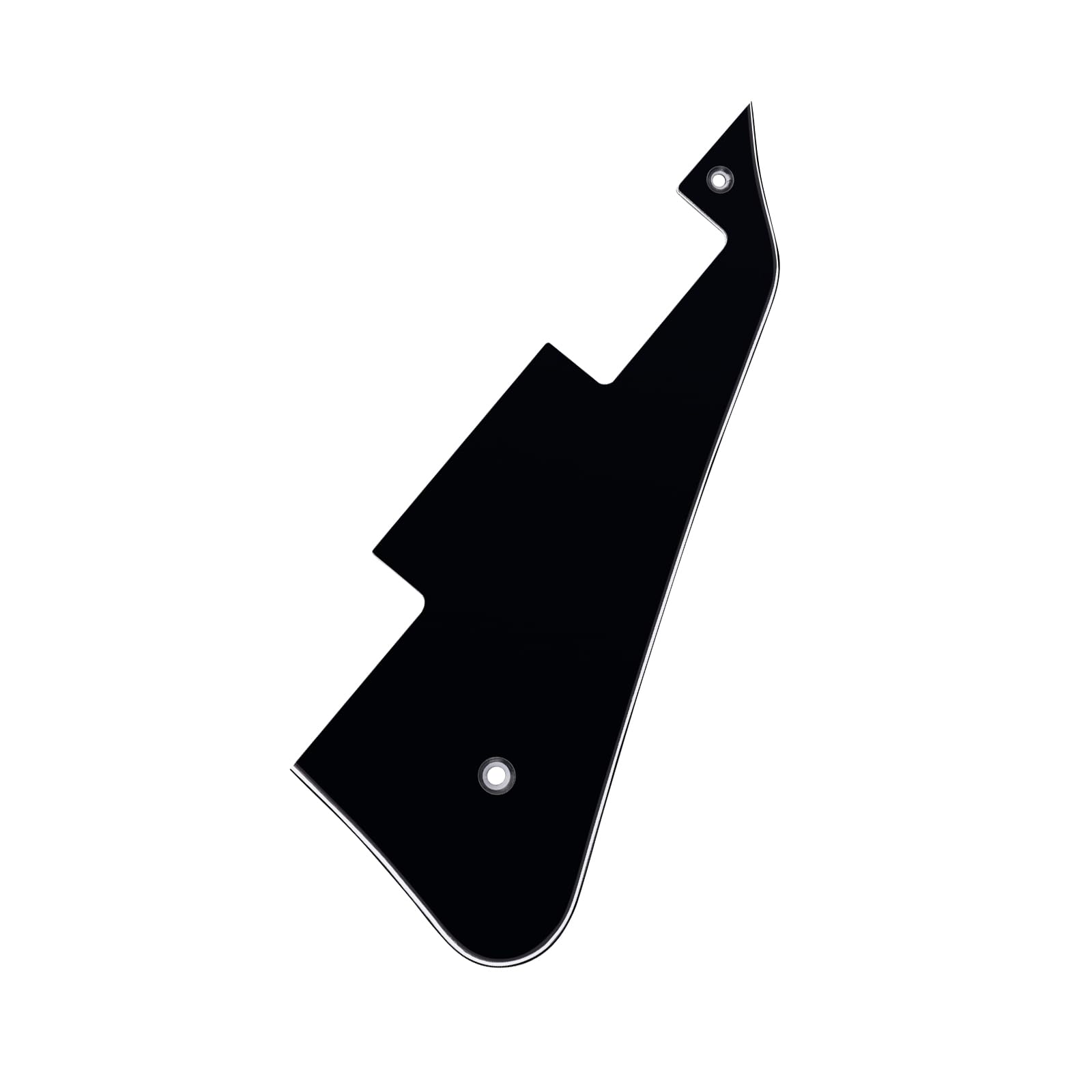 Banworks 3 Ply Les Paul Pickguard LP Pickguard Scratch Plate 2-Hole Electric Guitar Pickguard for USA Gibson Les Paul LP JT/HB-05 Glossy Black - Image 4