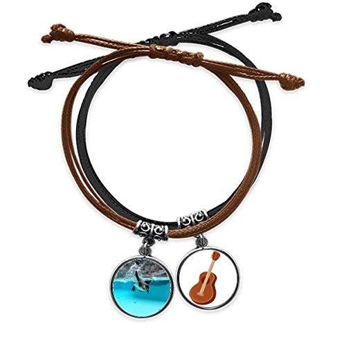 Pulsera de pingüino Océano Antártico cadena de mano cuero naturaleza