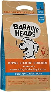 Barking Heads Complete Dry Dog Food 1.5kg- Adult Little Paws (Small Breed) Bowl Lickin' Goodness Chicken - Natural Everyday Immunity & Vitality - Vet Approved