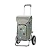 Andersen wózek na zakupy królewski z torbą Kira Silver, pojemność 41L, torba termiczna, aluminiowa rama i koła pneumatyczne