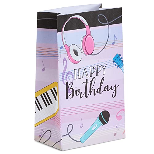 207 Pieces Music Birthday Party Supplies With Plates, Napkins, Cups, Tablecloth, Cutlery, Banner, Favor Bags, Balloons (Serves 24) #TOP6