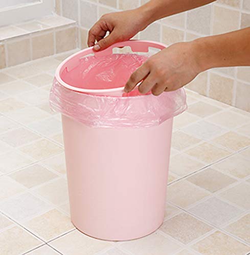 Trash Can Hflove Creative Kitchen Plastic Garbage Can Living Room, 12 L (Pink) #TOP2