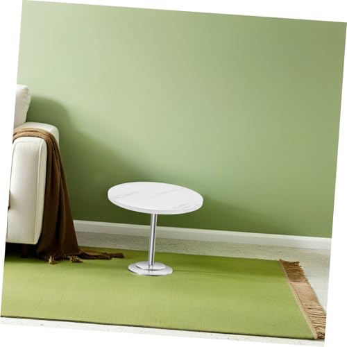 Plateau de table rond 40 cm Lurrose blanc remplacement panneau bistrot - 8