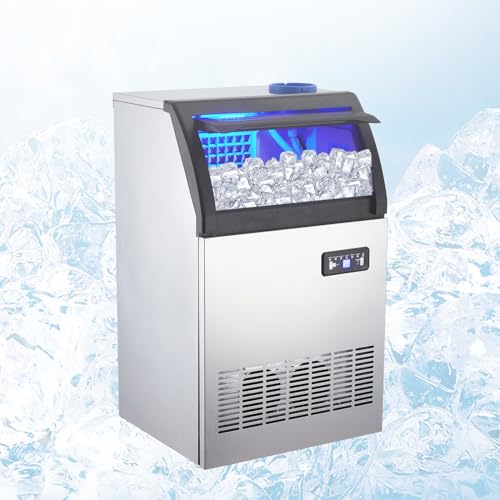 Máquina Comercial de Hielo Takywep 100LBS/24H Acero miniatura 3
