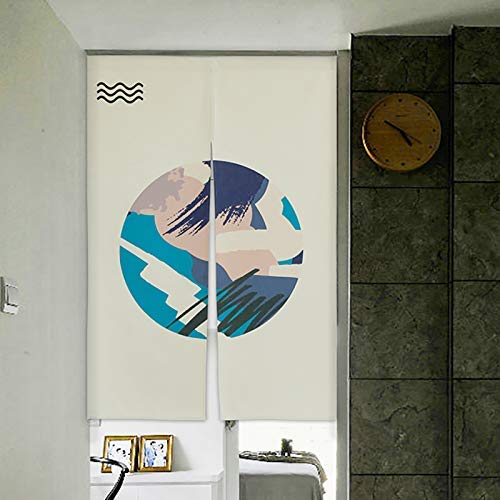 JOCAR 色のれん おしゃれ 目隠し ング 遮光 のれん 玄関 キッチン リビング 飲食店 出入り口 幅85cm×丈150cm