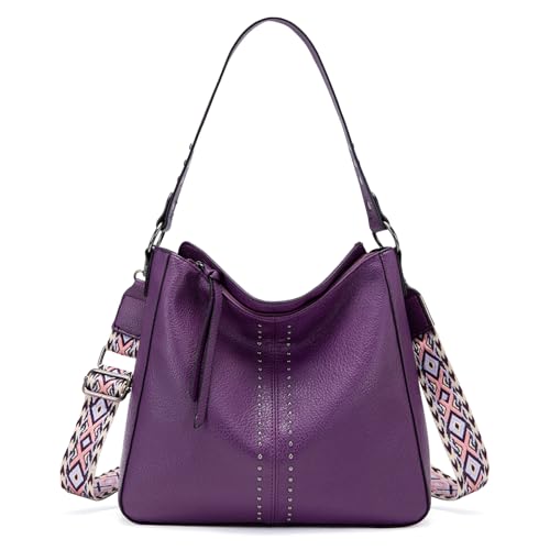 Image of Montana West Hobo Bags for Women Top Handle Satchel Shoulder Purse Bucket Handbag
