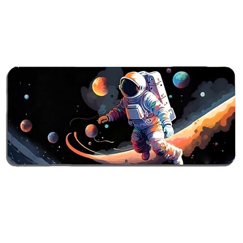 Image of Astro naut XL Extended Gaming Mouse Pad | XXL Large Desk Mat 60x30cm for Laptop & PC | Non-Slip Rubber Base, Waterproof, Durable & Smooth Surface | Office, Gaming & Study