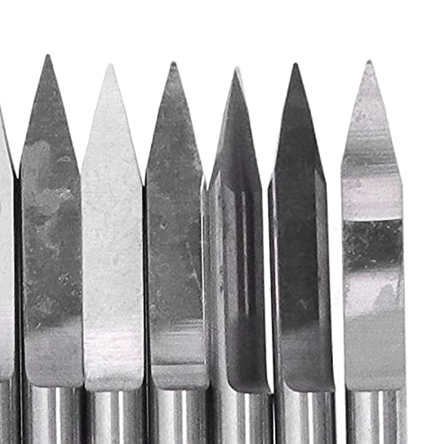 Brocas de gravação, fresa de ponta V, alta dureza para acrílico para madeira (0,2 mm)