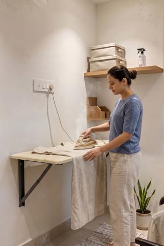 Image of MARK LEE Wall Mounted Foldable Ironing Board, Space Saving Iron Table