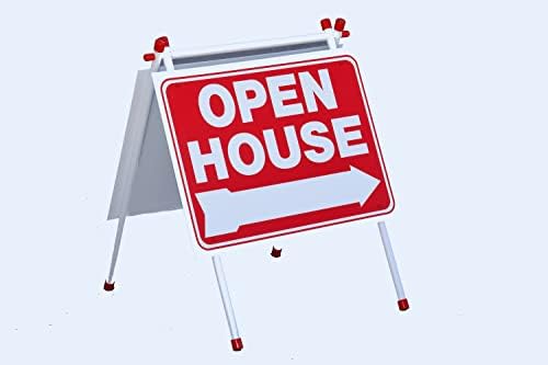 SIGNS FOR REALTOR Real Estate PVC A Frames Open House sign Collapsible PVC A Frames are easy to transport which makes this unit ideal for small cars.… (Blue) (Red)