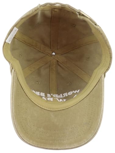 Image of World's Best Paw Paw Papa Uncle Hat for Grandpa Dad Men, Funny Adjustable Cotton Embroidered Grandfather Father Baseball Cap