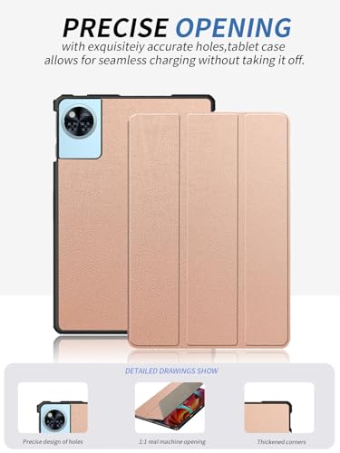 Coque DOOGEE U11 11 pouces protection rigide or rose - 2