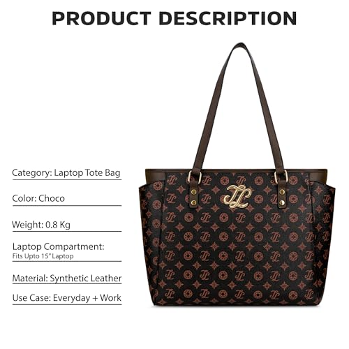 Image of Lavie Signature Women's Carmel Tote Bag | Tote Bag for Work | Ladies purse | Stylish Shoulder Bag | Gift for Women