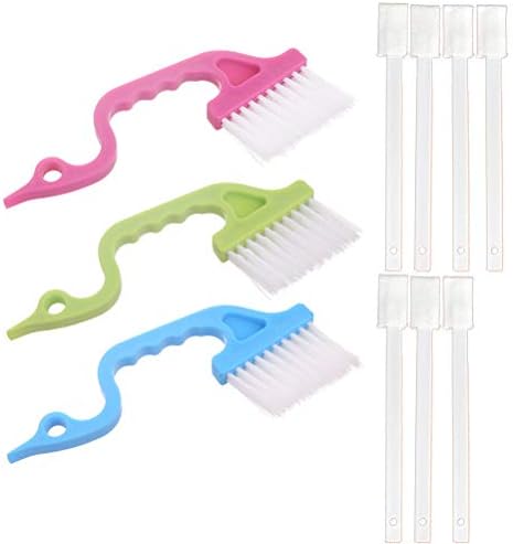 Window Cleaning Tools Door Window Track Cleaning Brushes Air Conditioning Shutter Cleaning Brushes Hand-held Groove Gap 10 PCS