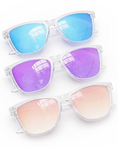 Polarized Sunglasses for Women Men ： Retro Square Frame, UV400 Protection, Lightweight Shades for Driving, Travel