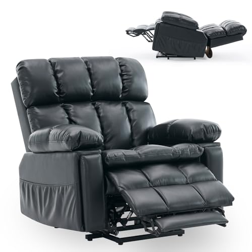 Dual Motor Power Lift Recliner Chair with Adjustable Headrest,Inf...