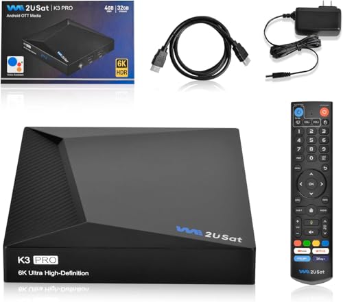 2025 v See V5 Pro Box, K3 Pro Streaming Player, 4GB RAM 32GB Storage, Supports 6K UHD, HDR10 Compatible with Major Streaming Apps