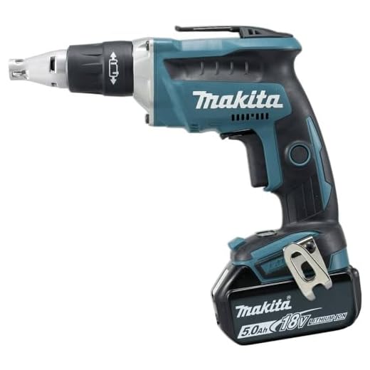 Makita Akku-Schnellbauschrauber 18 V / 5,0 Ah, 1 Stück, türkis/schwarz, DFS452RTJ