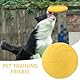 Butyeak Frisbee Hund, Hundefrisbee, Hunde Frisbee, 22 cm Frisbee Scheibe, Bodentarget Hund, Hundespielzeug Frisbee Ring, Target Hundetraining, Dog Spiel Ballwerfer, Hunde Wurfspielzeug, Gelb