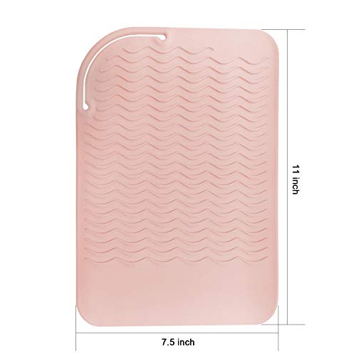 Tapete resistente al calor para cabello 11 x 7.5 pulg miniatura 2