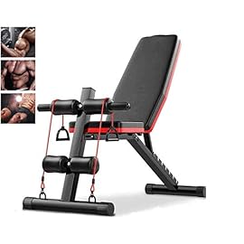 WERCHW Weight Bench Adjustable Heavy Duty, Assembled Workout Bench Press for Home Gym, Indoor Multi-Purpose Exercise Incline Foldable Roman Chair