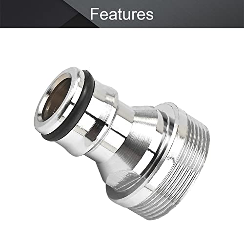 Othmro Garden Hose Quick Connect Nickel-plated Water Hose Fitting Connectors M22 Female Threaded Adapter 1pcs - Image 4