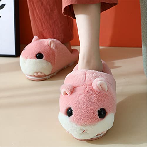 Cute Hamster Slippers Women's Slippers Cartoon Slippers Animal Slippers Warm Slippers Winter Slippers Home Slippers Furry Slippers3