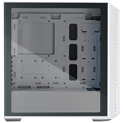 Image of Cooler Master MB520 Mesh Computer Case - White | 3 x 120mm ARGB Fans Pre-Installed | Type C Connector in Front | Top Removable | 360mm Radiator Support | High Airflow Case | PWM & ARGB Hub Included.
