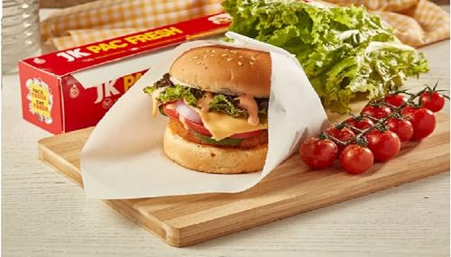 Image of JK Pac Fresh 20M Food Wrapping Paper Roll | Pack of 6 | BPA-Free, Non-Stick, Eco-Friendly & Heat-Resistant | Ideal for Baking, Food Storage, Packaging & Oil Absorption