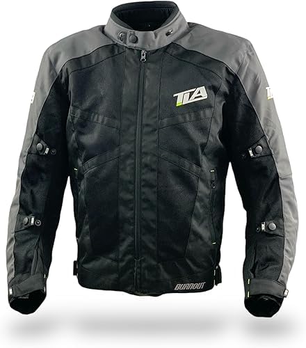Chaqueta de moto TLA BURNOUT con protecciones CE para hombre y mujer de 2 capas