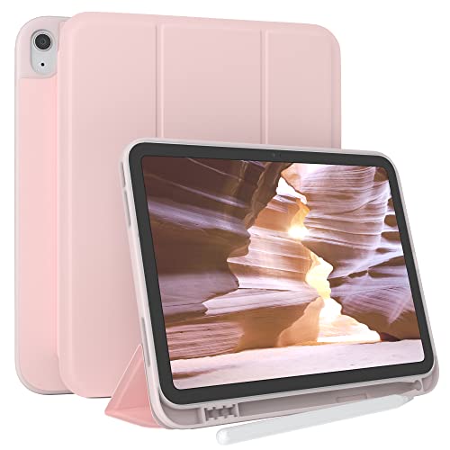 Étui de protection iPad 11 Gen A16 rose housse touchpen smartcase pliable